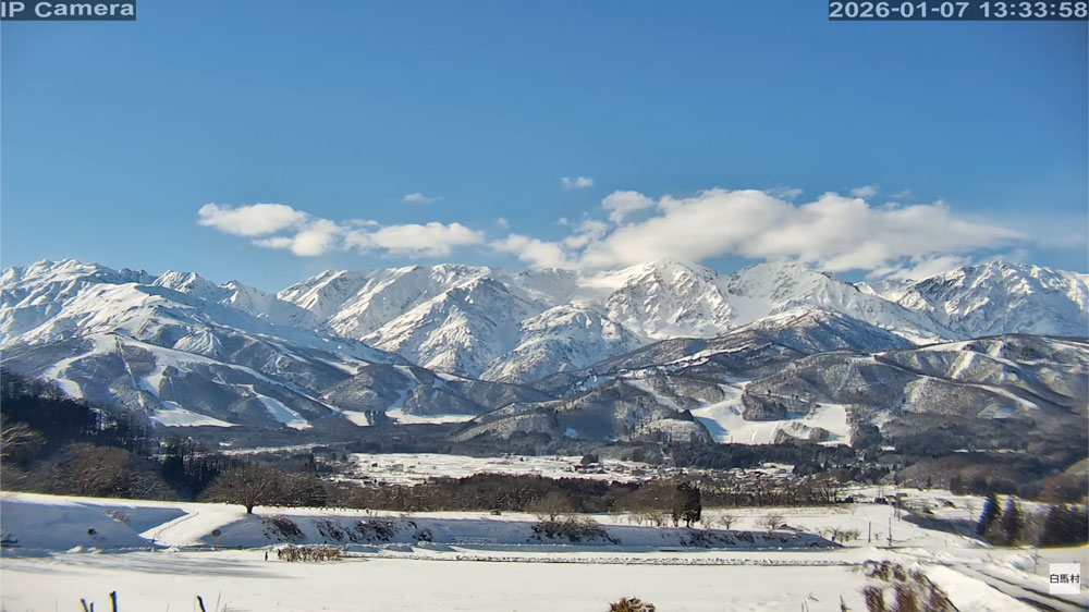 白馬村ライブスキー場24時間生中継